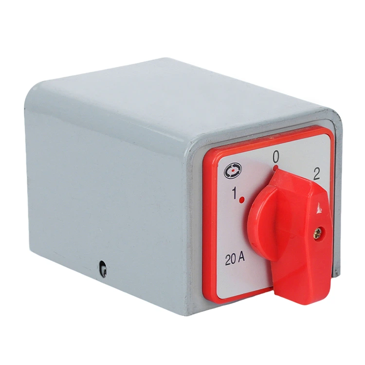 シェル付き20Aコンビネーションロータリーカムスイッチ4kw