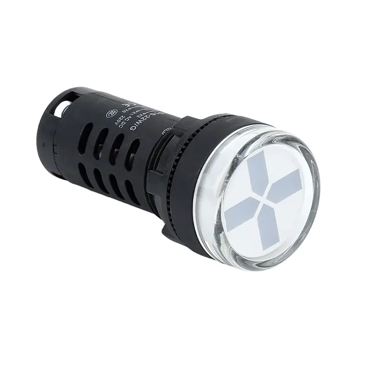 取付穴径22mm 白色タイプ ポジションインジケーターライト AD16-22W