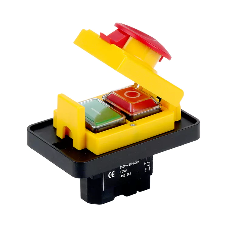 8Aビッグパネル非常停止カバー押しボタン電磁スイッチ