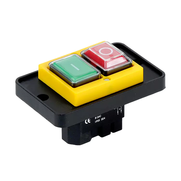 8A ビッグパネル黄色押しボタン電磁スイッチ