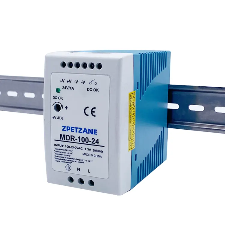 MDR-100W DIN レール取り付けスイッチ電源