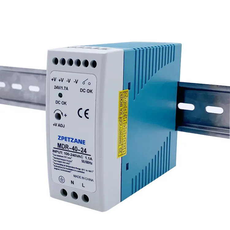MDR-40W DIN レール取り付けスイッチ電源